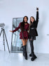 2in1 dress + jacket "SCHOOL GIRL" - BORDO